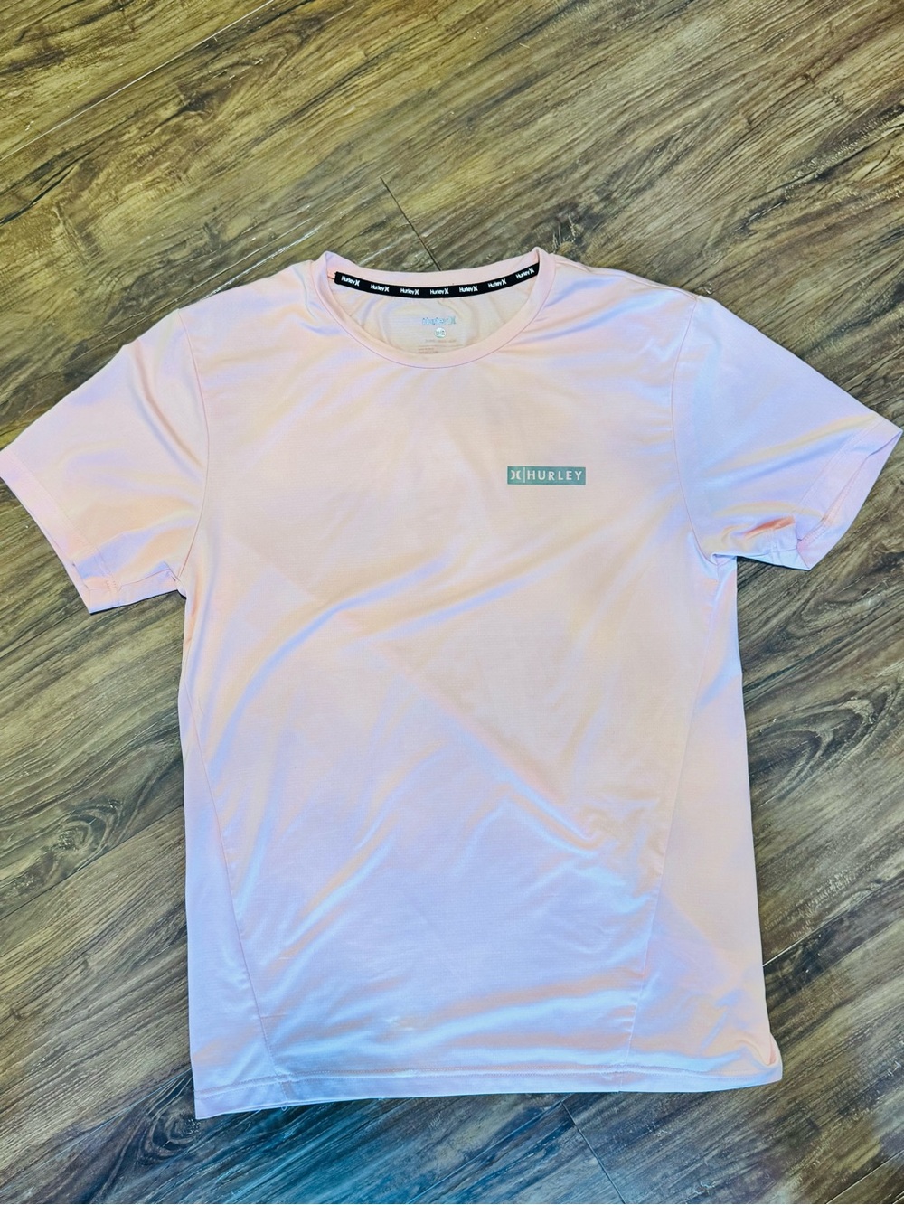 Hurley Men's Light Pink Short Sleeve Logo Tee